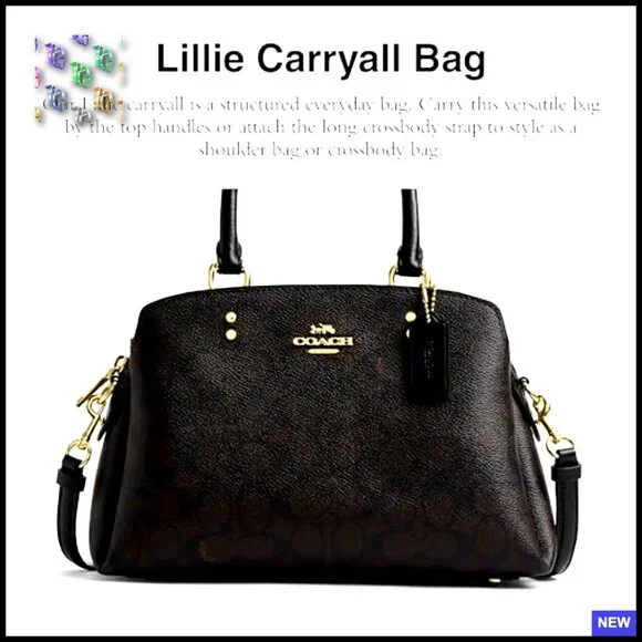 Mini Satchel Shoulder Bag Leather Canvas Crossbody Chic Classic Everyday - Picture 2 of 5